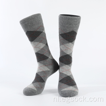 jacquard sokken met geometrisch patroon voor heren
